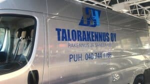 H&H talorakennus teippaus - Mainostoimisto BrandX Oy