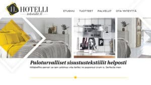 Hotellitekstiilit - Mainostoimisto BrandX