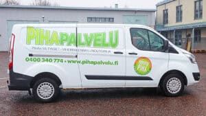 Pihapalvelu teippaukset - Mainostoimisto BrandX Oy