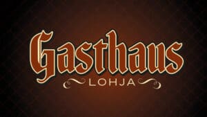 Gasthaus Lohja logo, visuaalinen ilme, graafinen suunnittelu - Mainostoimisto BrandX