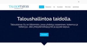 Taloustaivas kotisivut - Mainostoimisto BrandX