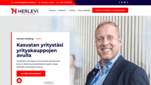 Herlevi Holding kotisivut - Mainostoimisto BrandX Oy