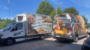 Sinun Keittiö kuorma-autoteippaus - Mainostoimisto Brandx Oy