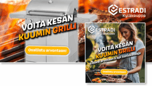 Estradi Kyläkauppa mainosbannerit | Mainostoimisto BrandX Oy