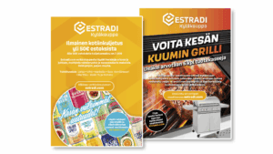 Estradi Kyläkauppa flyerit | Mainostoimisto BrandX Oy