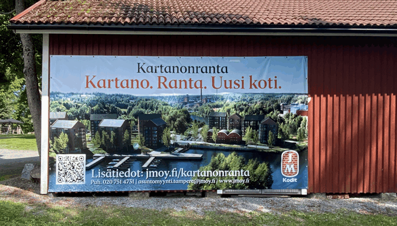 JM Suomi Oy opasteet | Mainostoimisto BrandX