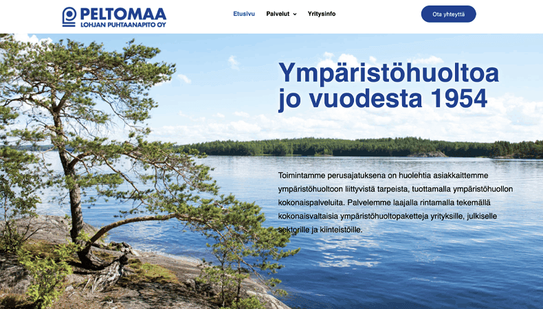 Peltomaa Oy kotisivut | Mainostoimisto BrandX Oy