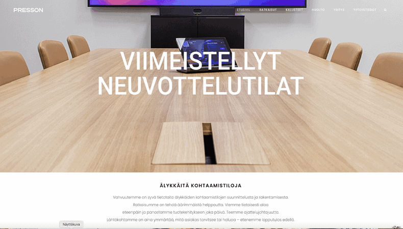Presson Oy kotisivut | Mainostoimisto BrandX Oy